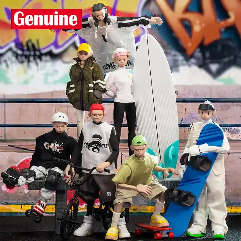 

Genuine Come4arts Extreme Sports Series Blind Box Action Figure Movable Joint Bjd Mystery Box Doll Model Figure Xmas Gift Toy