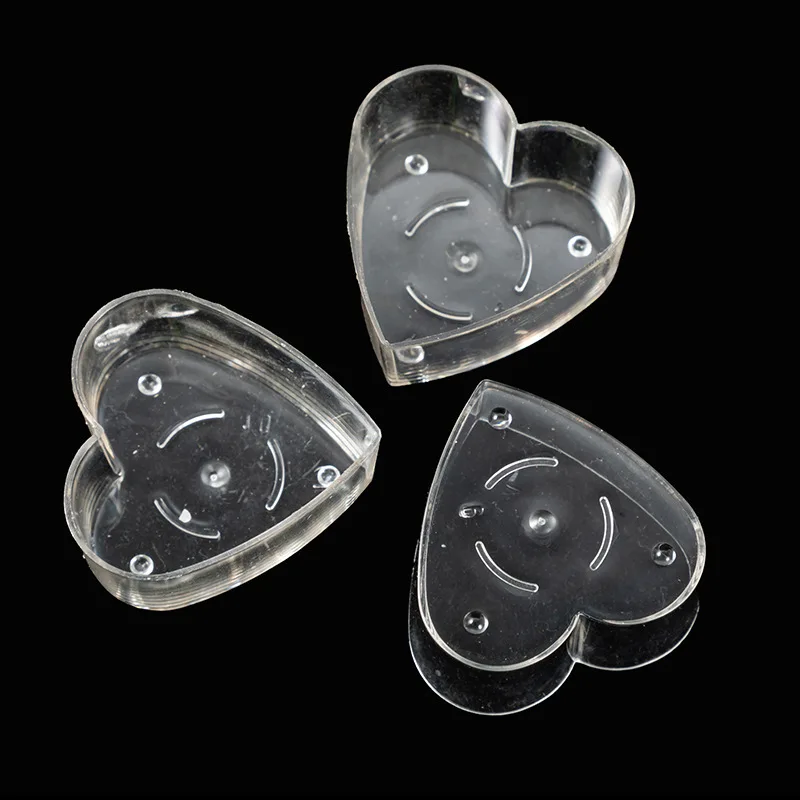 20pcs Clear Plastic Tealight Cup Heart Square Round Star Shaped Tealight Holders, Transparent Tea Light Candle Cups for Candle