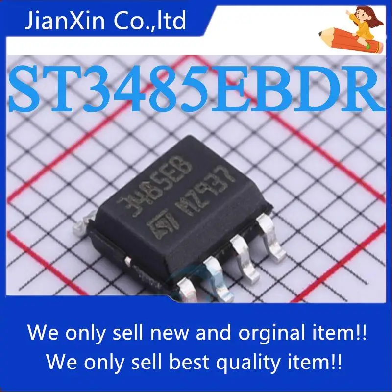 

20pcs 100% orginal new ST3485EBDR Silkscreen 3485EB SOP8 Interface Receiver