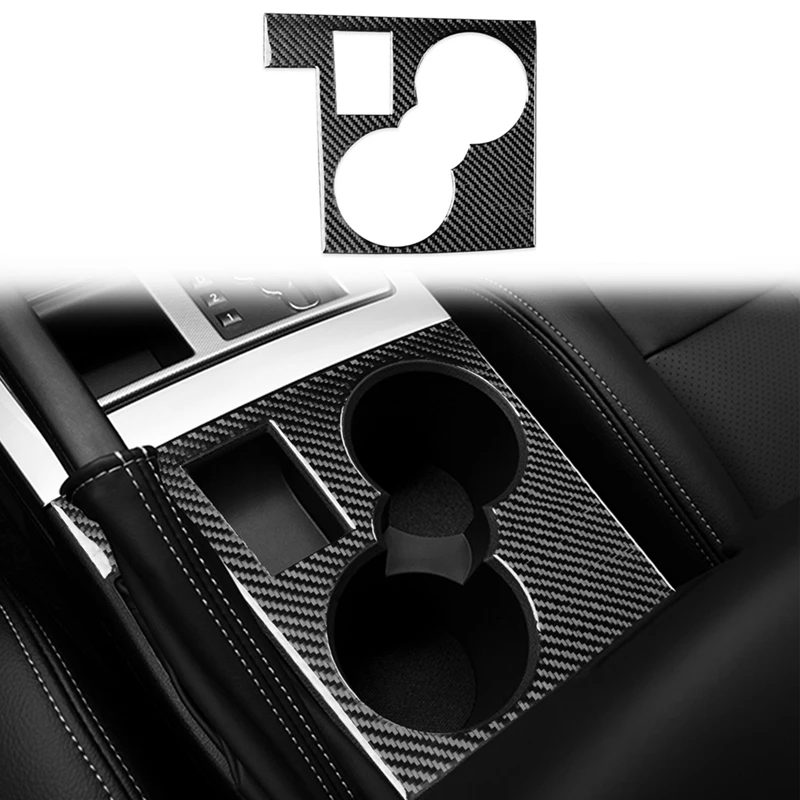 

Углеродное волокно для Jeep Liberty 2008-2012 центральная консоль держатель стакана крышка отделка стикер аксессуары для интерьера