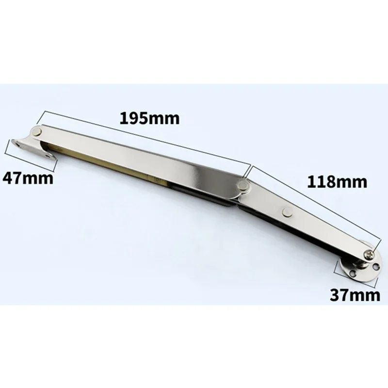60-200N Heavy-Duty Upward Flap Door Air Pressure Lever Random Stop Furniture Hinge Soft Closing Slow Closing Cover Support