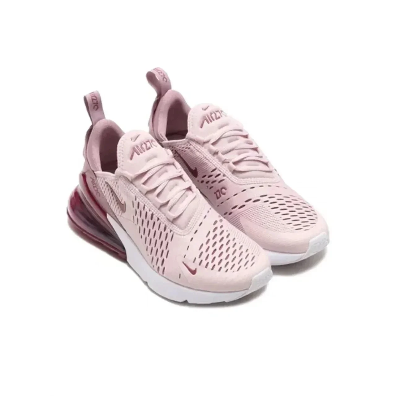 Nike Air Max 270 Men and Women Mesh Shock Absorption Outdoor Abrasion Resistant Low Top Air Cushion Running Shoes 270-7