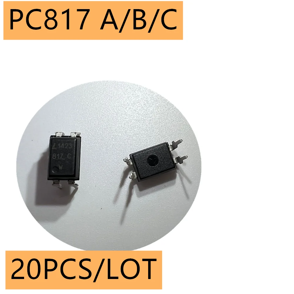 PC817A PC817B PC817C DC 50MA 35V 1 1.2V 100MV DIP-4 Original 20pcs/lot