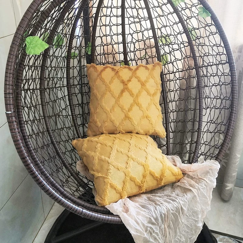 Weiche Plüschwolle Dekokissenbezüge Luxus-Stil Kissenbezüge Europäische Kissenhülle für Sofa Schlafzimmer Creme Khaki Weihnachten – Detail 9