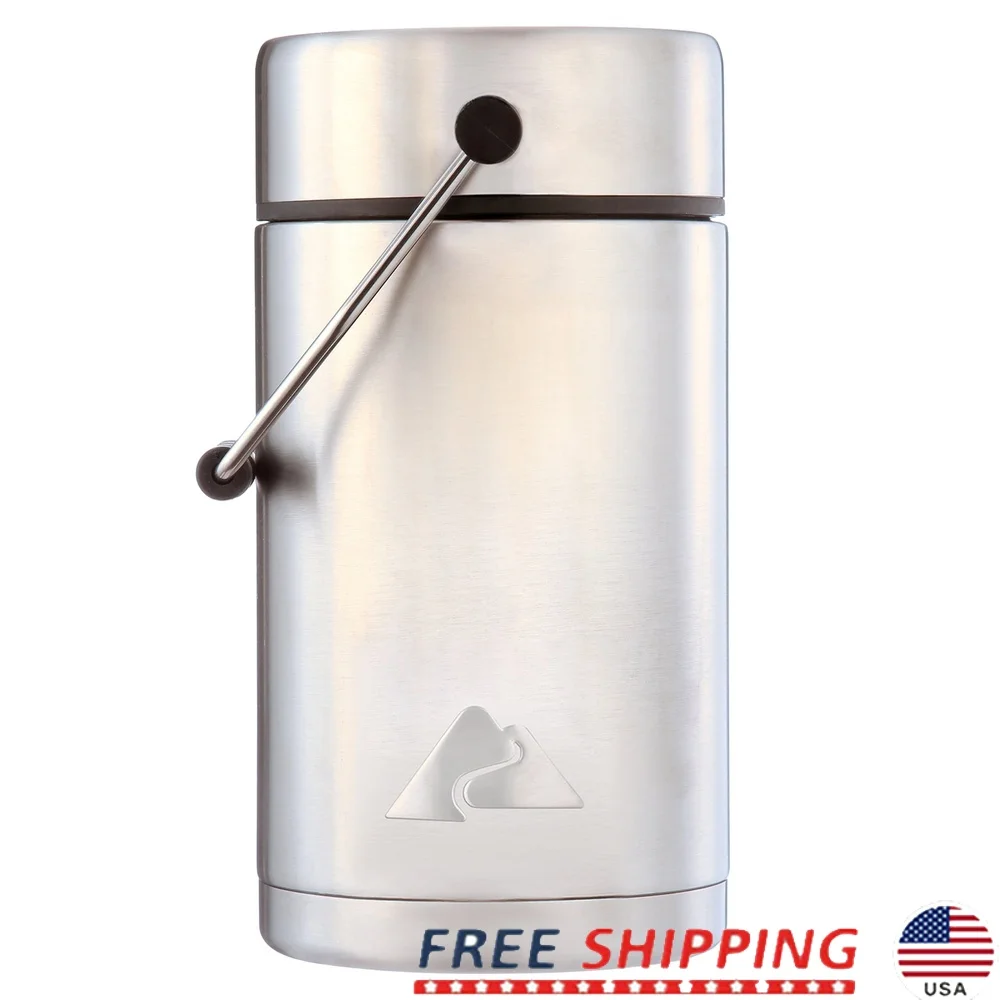 

47 oz Stainless Steel Food Jar Vacuum-Sealed Insulated Container Leakproof Wide Mouth Hot Cold Food Travel Camping Outdoor