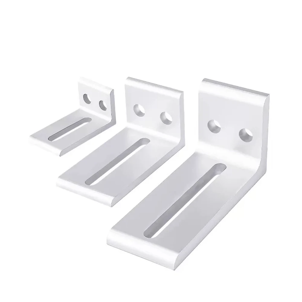 1Pcs 2020 3030 4040 -3 Hole Aluminum Profile Outer Side Fixing Angle Parts Frame Layer Plate Support Brackets