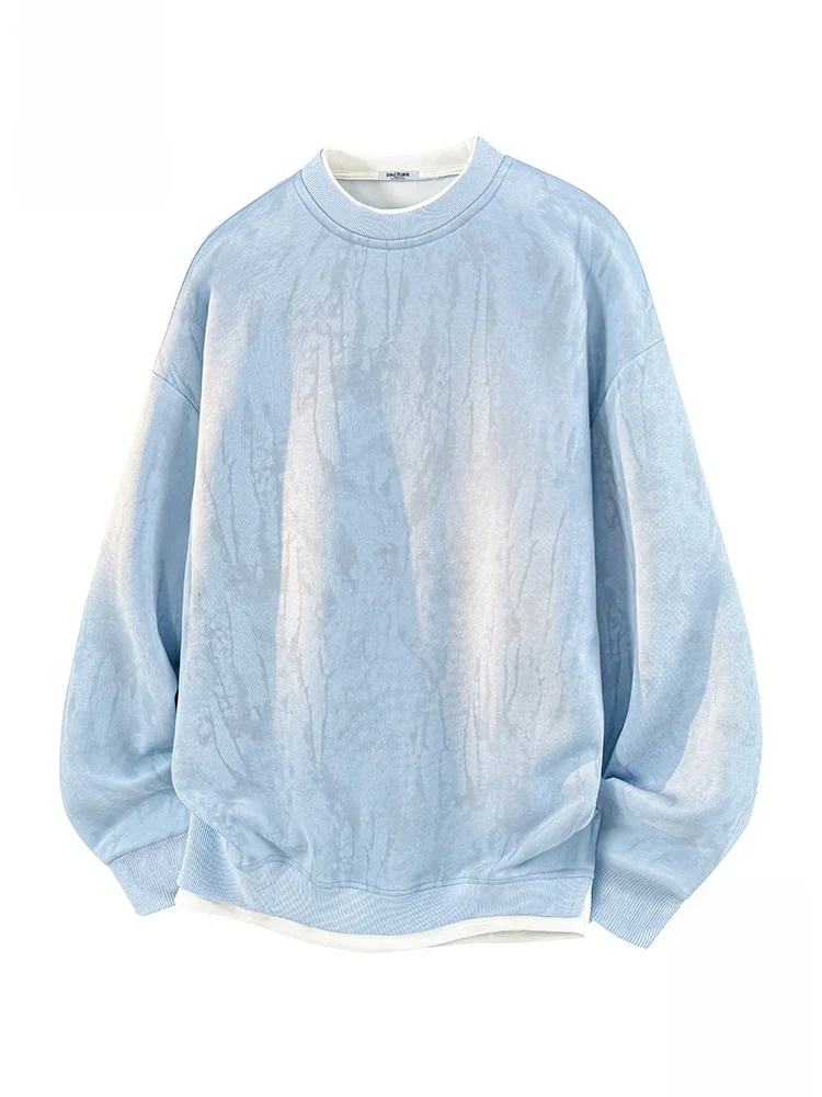 

Мужской свитшот PaulFrank American Sle Tie Dye с круглым вырезом, свободный повседневный топ с эффектом двухслойности, удобный, из смесовой хлопковой ткани