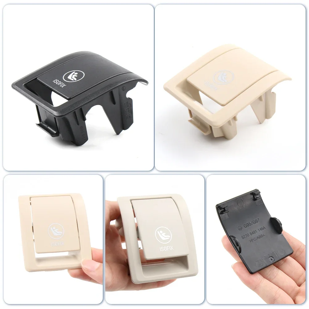 Rear Child Seat Anchor Safety ISOFIX Cover Restraint For BMW X5 G05 Car Rear Seat Hook Buckle cover plate 2019-23 Accessories