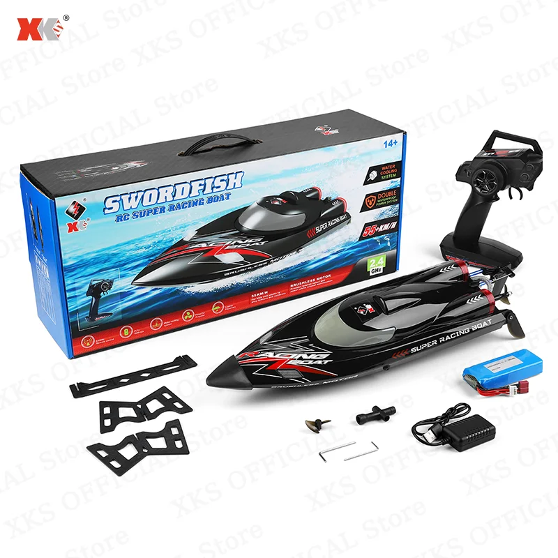 Wltoys WL916 RC Boat 60Km/H High Speed 2.4G Remote Control Brushless Motor Low Battery Alarm Electric RC Boat Toy Gift for Boy