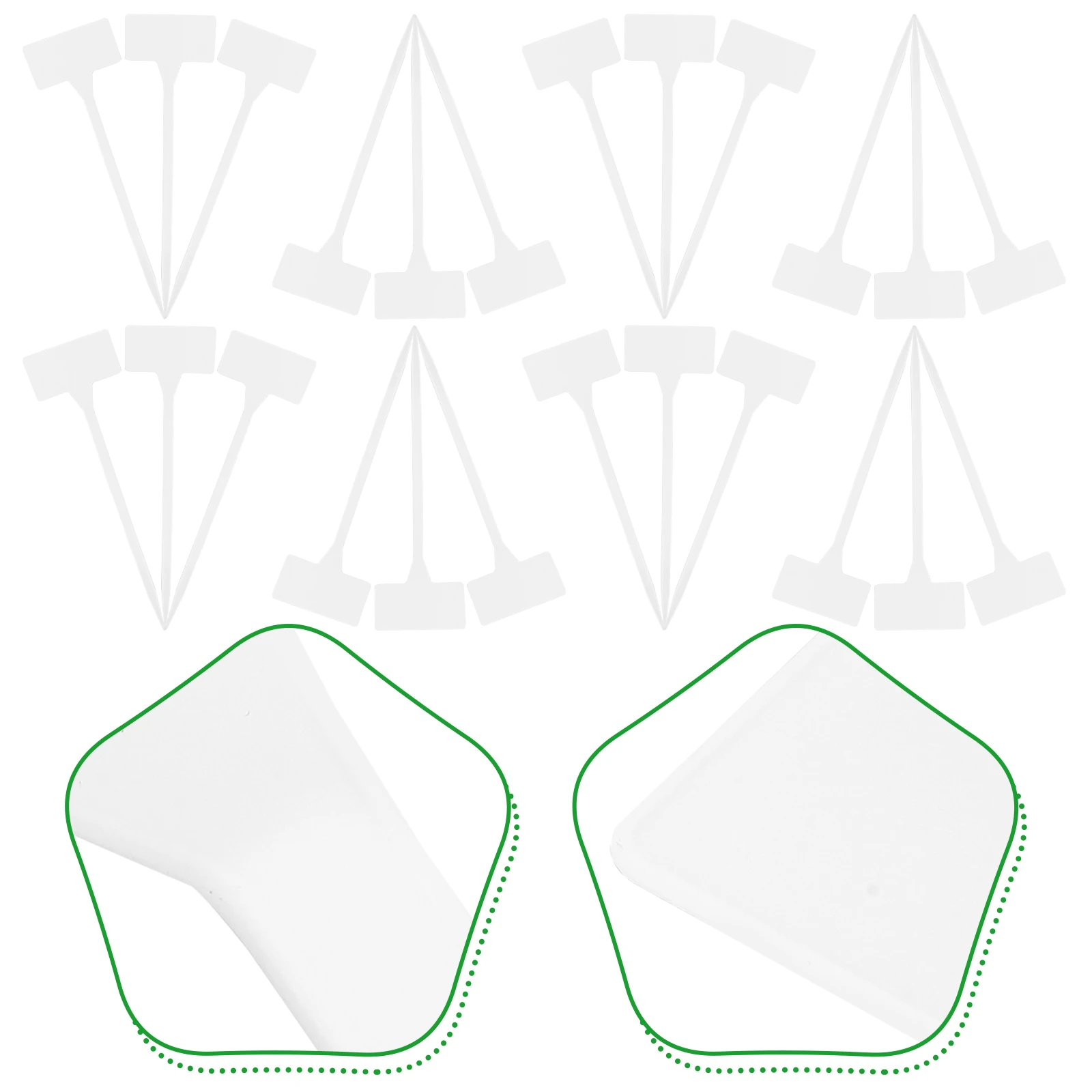 

28pcs Waterproof Shaped Plant Labels Garden Plant Markers Durable Plastic Garden Markers for DIY Decorations Tags