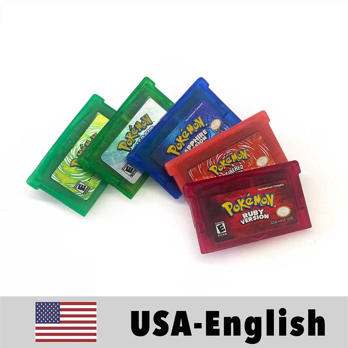 USA English IC Save Ruby Firered Emerald Leafgreen Sapphire 5-in-1 Game Cartridge for GBA