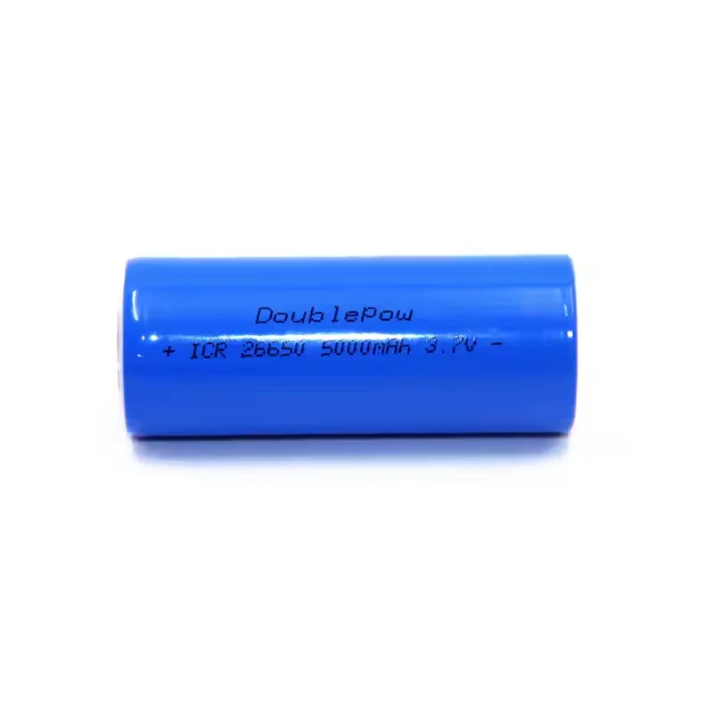 Doublepow 26650 Rechargeable Lithium Battery 3.7V 5000mAh for Handheld fan Flashlight Mining Lamp Wireless Microphone