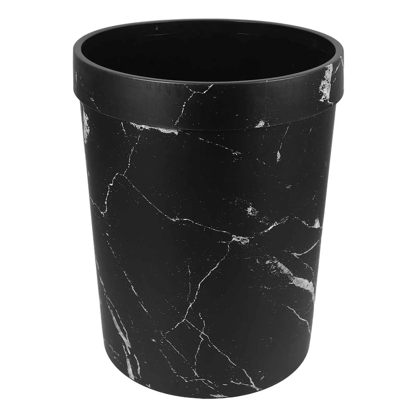 

Marble Pattern Trash Can Pp Material Space Saving For Bathroom Office Hotel Home Floor Garbage Bin Wastebasket Rubbish