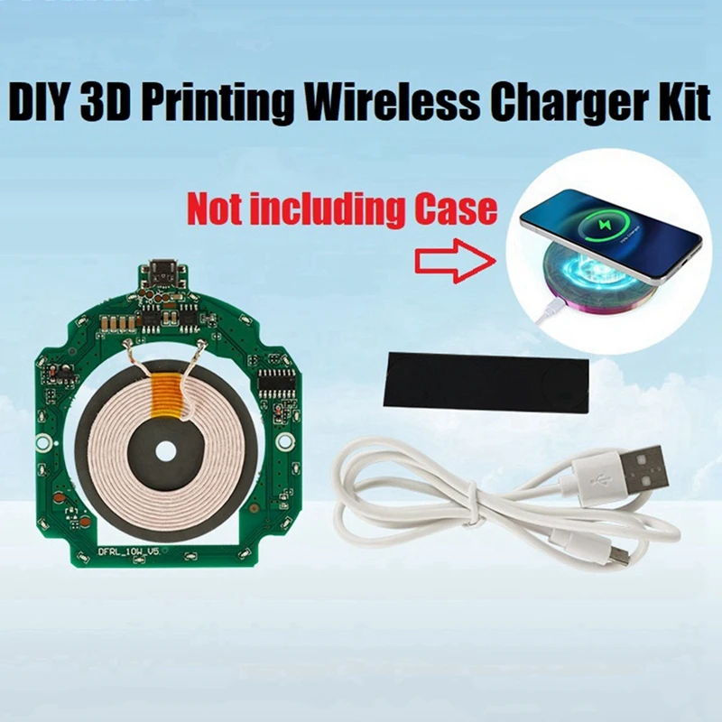 DIY 3D Printing Wireless Charger Kit Wireless Power Module 5W 10W High Power For 3D Printing DIY Wireless Charger