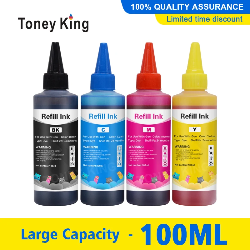 Toney King 4X Refill ink kit For Canon PG-545 CL-546 545XL 546XL Ink Cartridge IP2850 MX495 MG2950 MG2550 MG2450 MG3050 TS3150