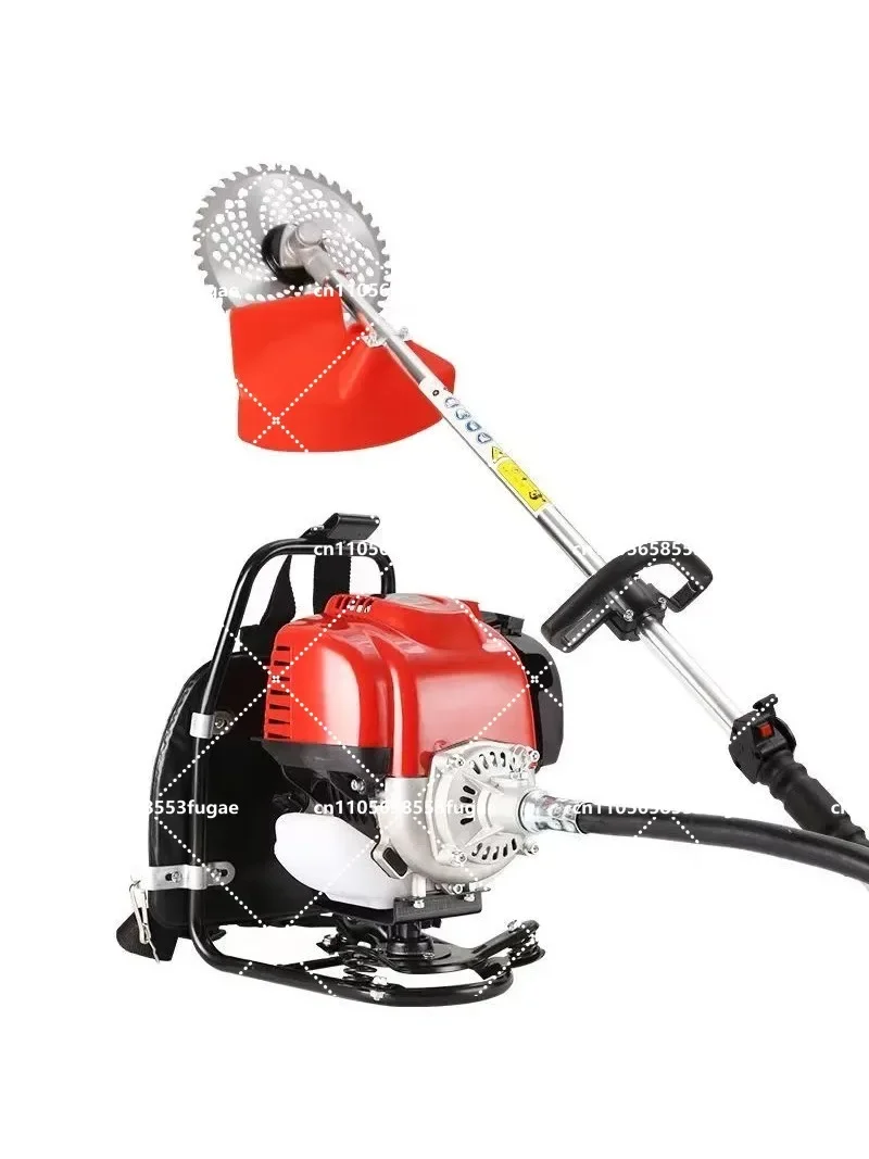 Backpack Lawn Mower, 4-Stroke GX35 High-Power Portable Grass Cutter, Home Use Weed & Brush Cutting Machine