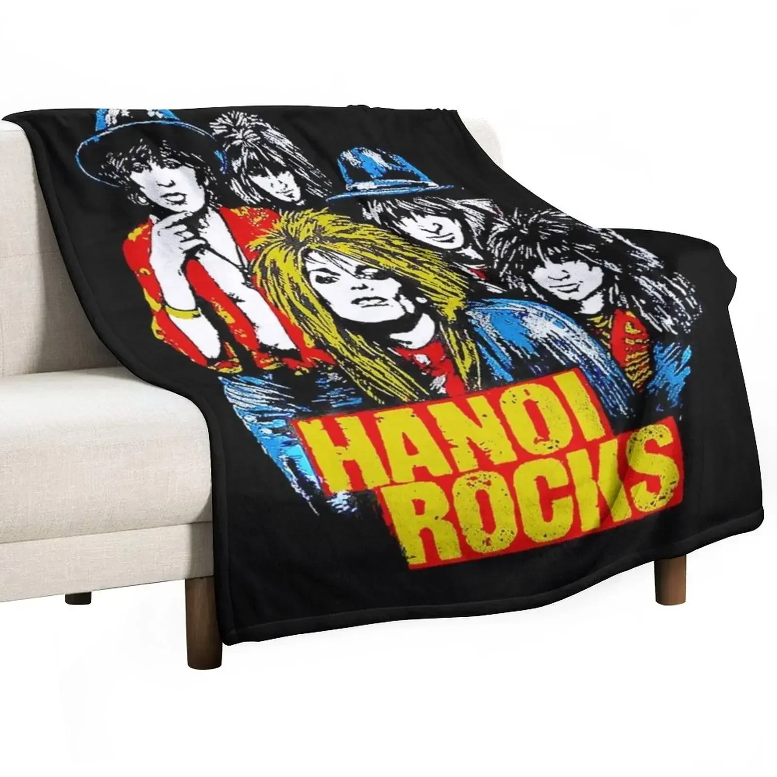 

Hanoi Rocks 4 Classic T-Shirt Throw Blanket Blankets Sofas Of Decoration Baby Blankets