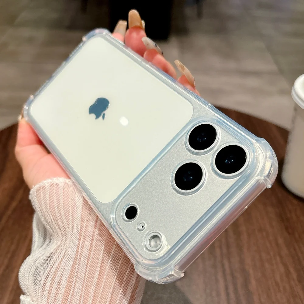 Stoßfeste Neon-Soft-TPU-Klarhülle für iPhone 17 Pro Max 16 15 14 13 12 11 XR XS X 7 8 Plus mit Kameraschutz aus Silikon – Detail 12