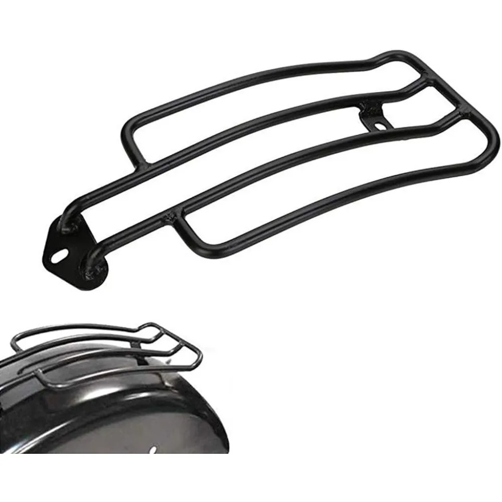 

Motorcycle Universal Solo Seat Luggage Rack Accessories For Triumph Honda Yamaha Kawasaki Suzuki (S,Black/Silver)