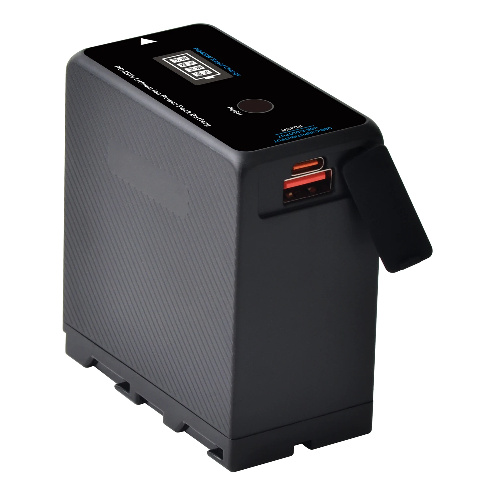 JINVAL NP-F970 Bateria 10500mAh PD45W USB-C F750 F550 F570 Bateria do Sony HXR-MC2500C HXR-MC1500C PXW-Z90 DCR-VX2100 FDR-AX1 — zdjęcie produktu 3
