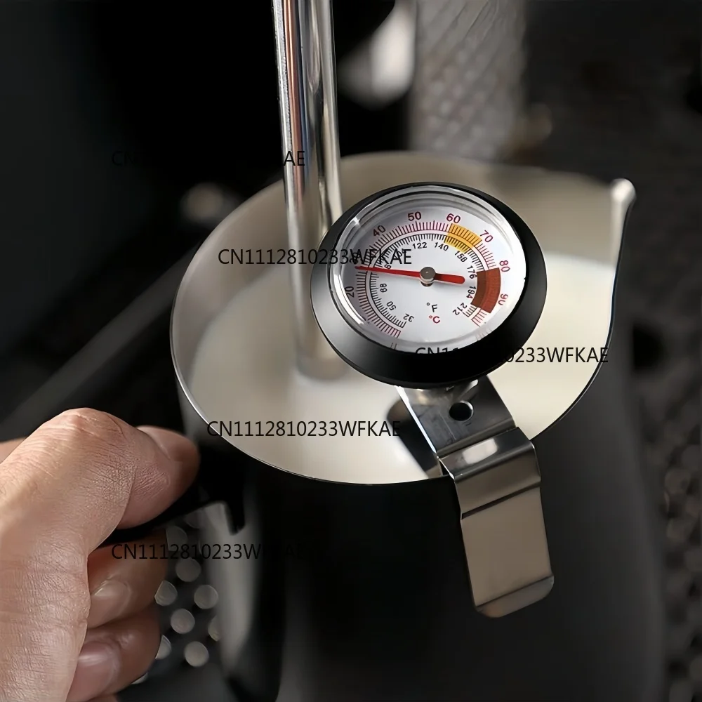 2PCS304stainless steel clip on coffee pot thermometer to quickly and accurately measure the temperature of milk foaming can tool