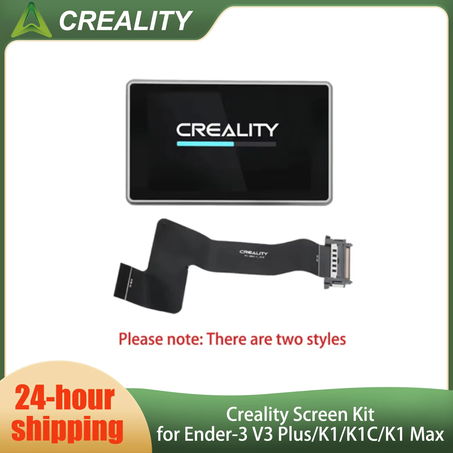 Creality 3D Printer Parts Official For K1 / K1 Max 3D Printer K1/K1 MAX Screen Kit 4.3 Inch Display Screen 480×400 Touch Screen