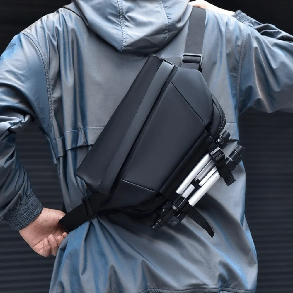 

Multipurpose Large Capacity Oxford Cloth Bag Waterproof Storage Shoulder Bag Daypack Korean Men Chest Bag Male