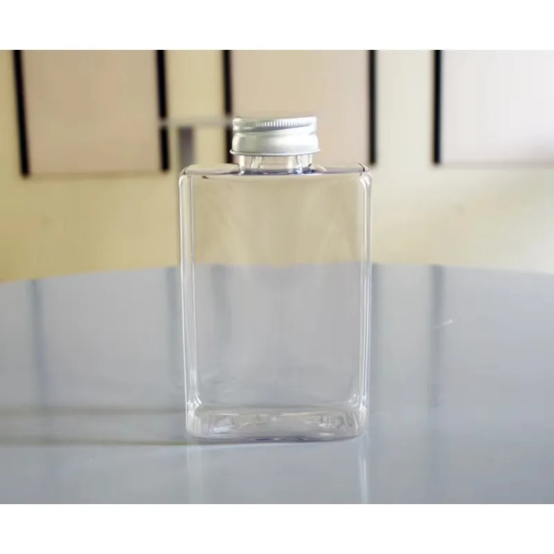 Square Water Bottle, Disposable PET Plastic Bottle, Beverage Bottle, Freshly Fruit and Vegetable Juice Bottle