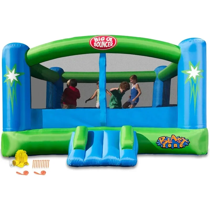 

Blast Zone Big Inflatable Bounce House with Blower - Huge - Premium Quality - Great For Events Kids