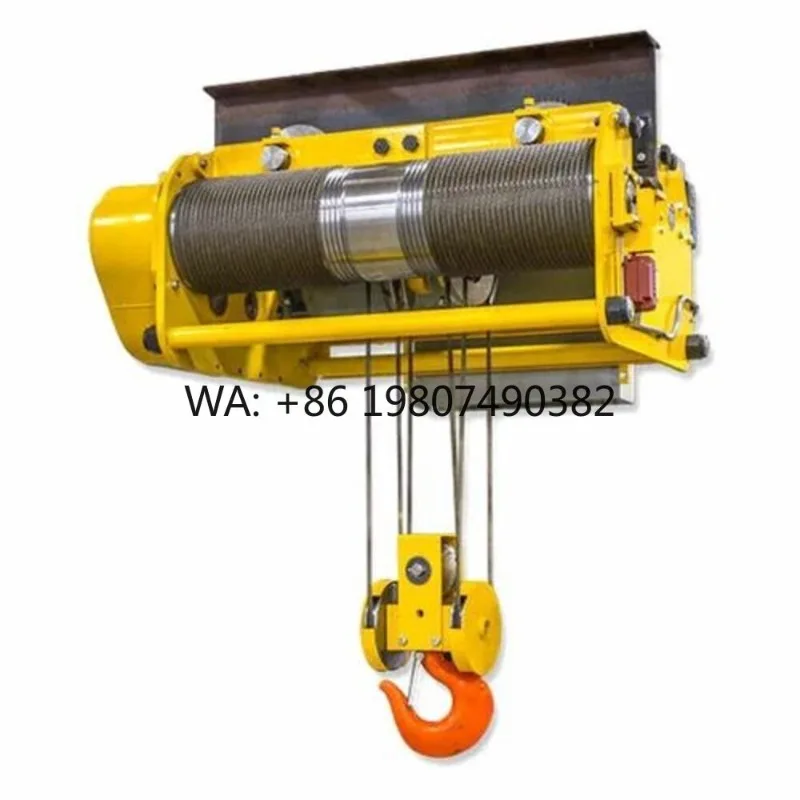 20000Lbs Heavy Duty Electric Winch Trolley Crane Stainless Steel Wire Rope Building Material Lifting Equipment