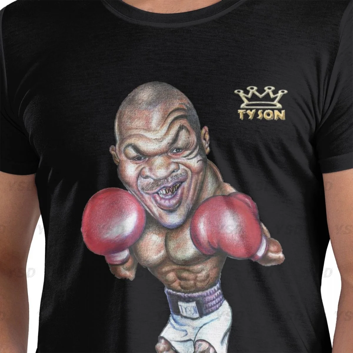 Mike Tyson Boxing Retro Boxing Men's tight fitting sports T-shirt,cosy,Oversized T shirt