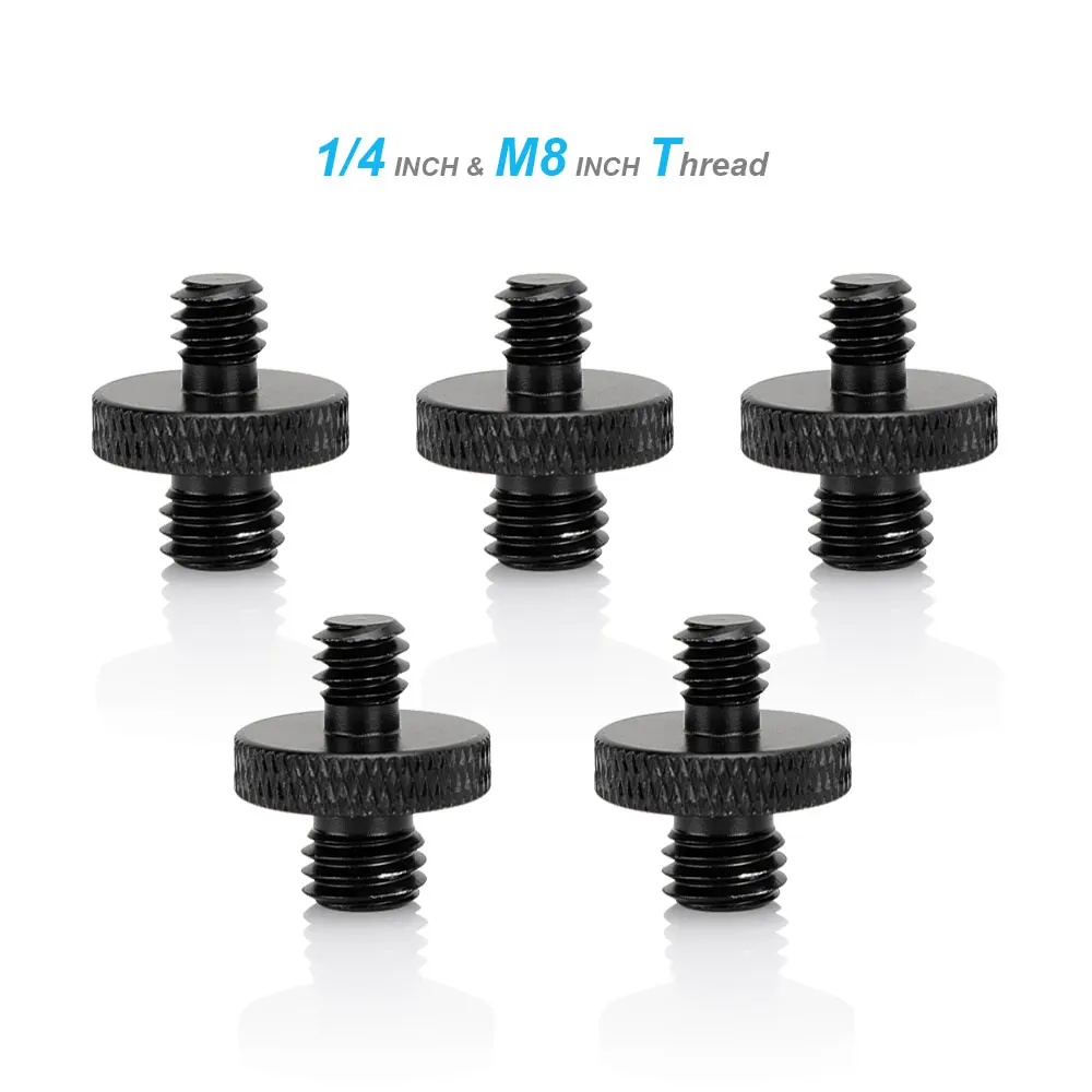 KIMRIG Camera Screw Double Head Converter Screw 1/4