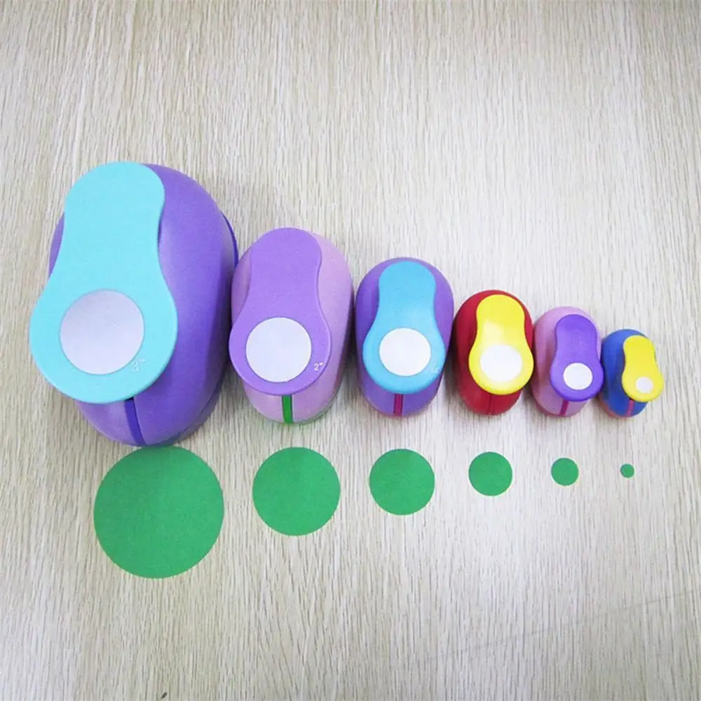 Craft Children Paper Embossing Sharper Embossing Punches Kid Toy Hole Puncher Punches Maker Scrapbooking Punches Circle Punch