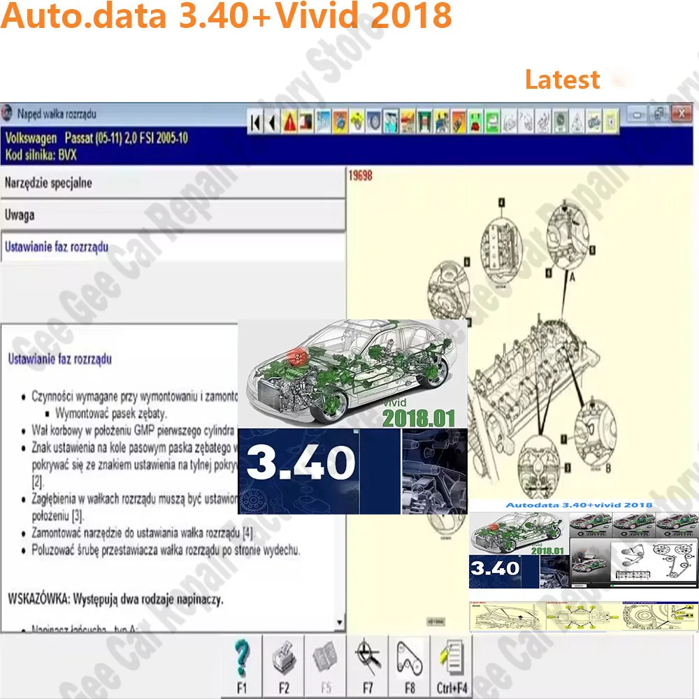 

New Autodata 3.40 obd2 scanner Multi-languages Car Maintenance Tools+ Vivid 2018 Workshop DATA Europe Automotive Repair Software
