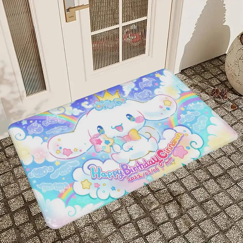 C-Cinnamoroll Entrance Door Mat Nordic Style Home Doormat Bathroom-Toilet Mats Bedroom Hotel Decor Mat