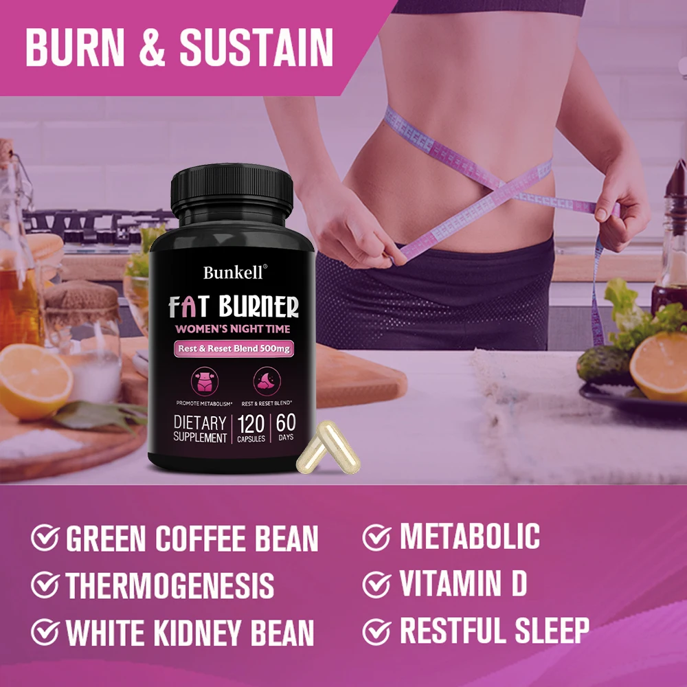 Best Fat Burner for Women, Thermogenic Fat Burner, A Natural Appetite Suppressant and Metabolism Booster, Burn Belly Fat