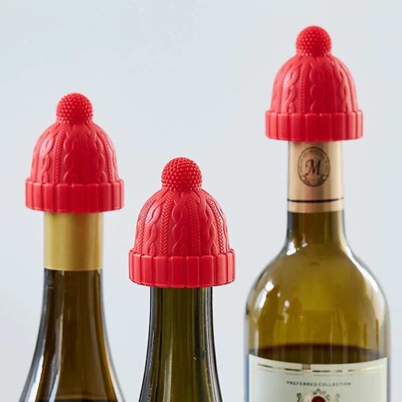 

New Creative Hat Type Silicone Wine Bottle Stopper Sealed and Fresh-keeping Household