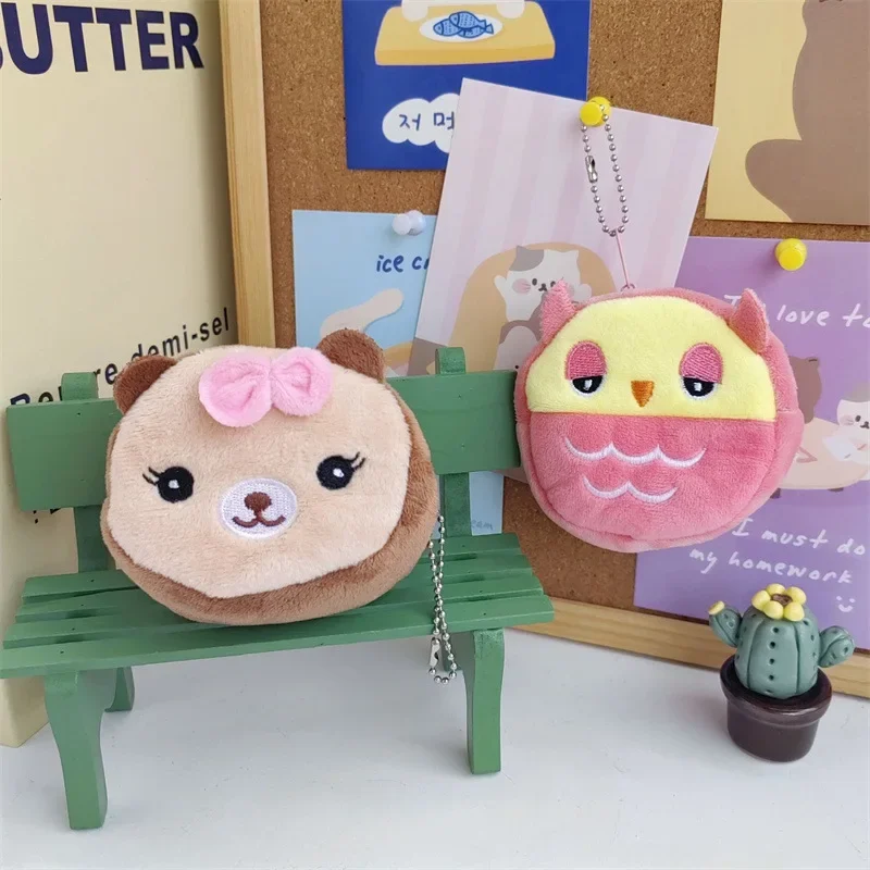 1Pc Cute Fruit Animal Shape Plush Coin Purse Duck Strawberry Purse Bag Pocket Kid\'s Coin Pouch Wallet for Women Girl