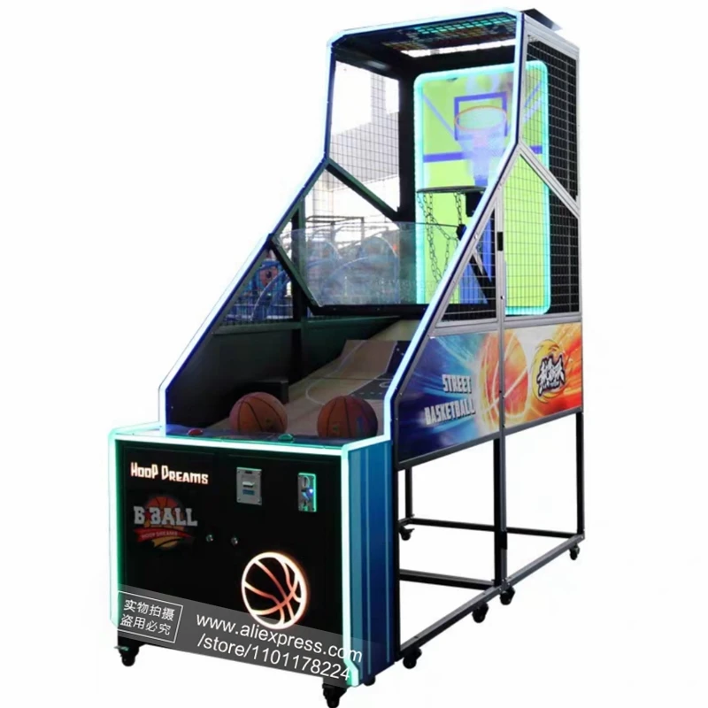 

2024 The Newest Luxury Design Video Basketball Shooting Machine Amusement Game Room Coin Operated Arcade Game Machine For Adults