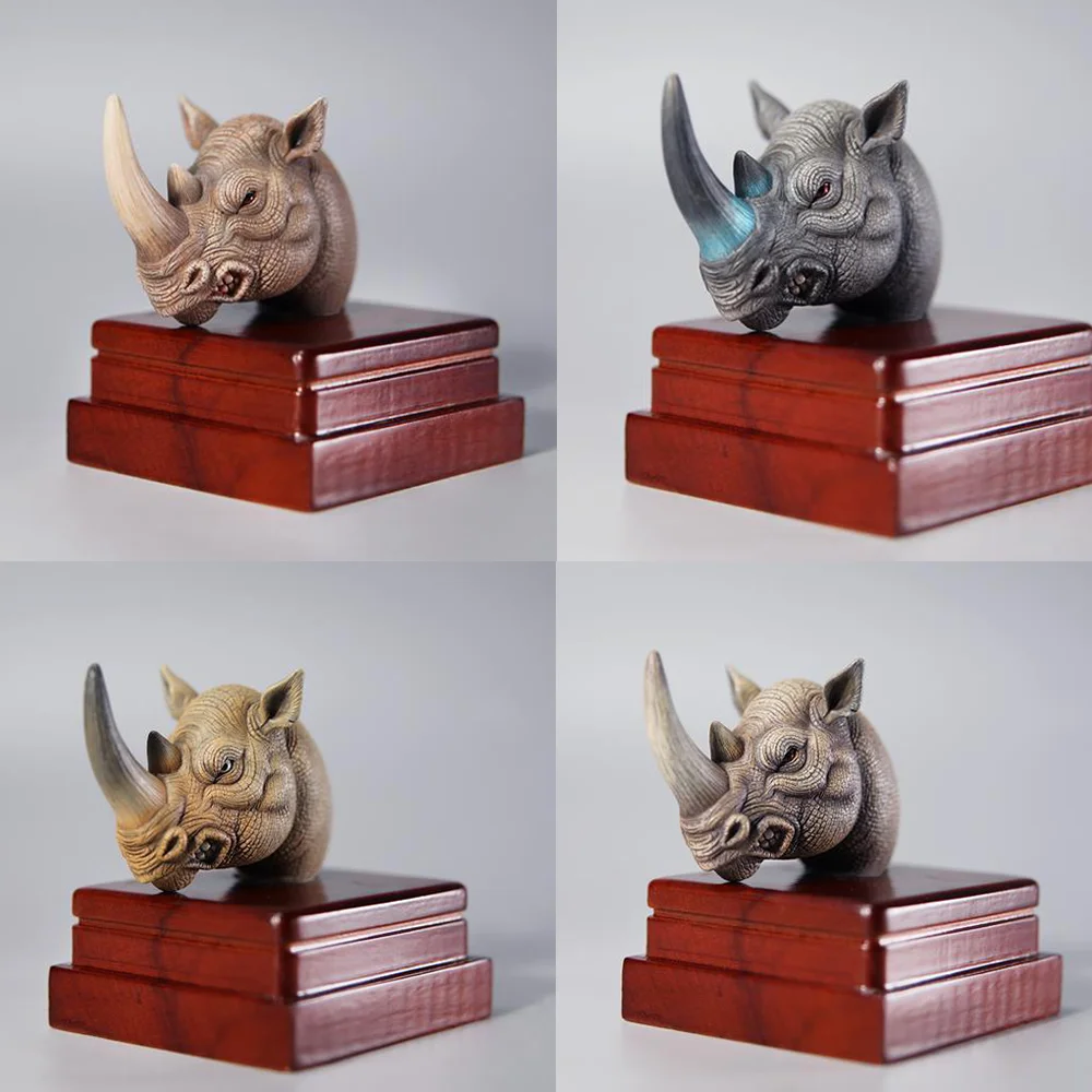 

In Stock 1/6 Scale Mostoys MS2205 Resin Rhinoceros Head Carving Model Family Decorative 12 inch Soldier Scene Accessories