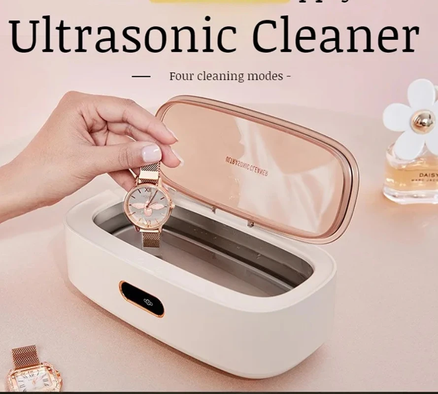 

Home 300ML Jewelry Ultrasonic Cleaner With 3 Power Options Touch Operation 43kHz 360° Deep Cleaning Box For Glasses, Watches