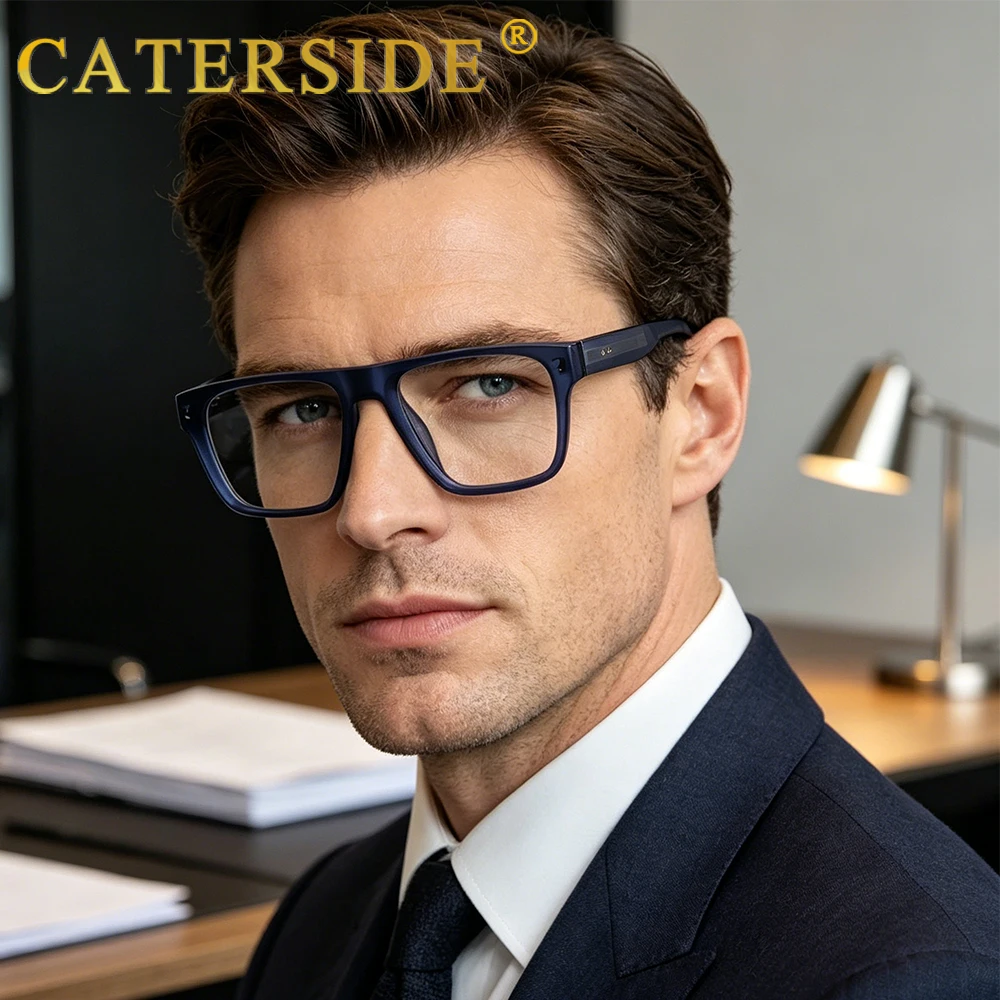 CATERSIDE CATERSIDE New Retro Women's Anti Blue Light Glasses Square Glasses Frame Computer Reading Glasses Frame Men's Decorative Glasses - Aliexpress Deal