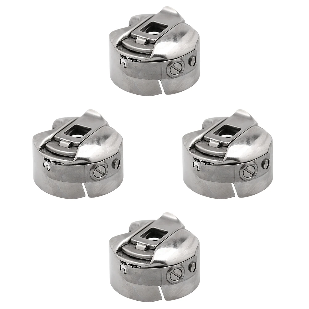 

4pcs Sewing Machine Bobbin Case Metal Spool Box Durable Professional Long Lasting Storage Household Mini Old Machines