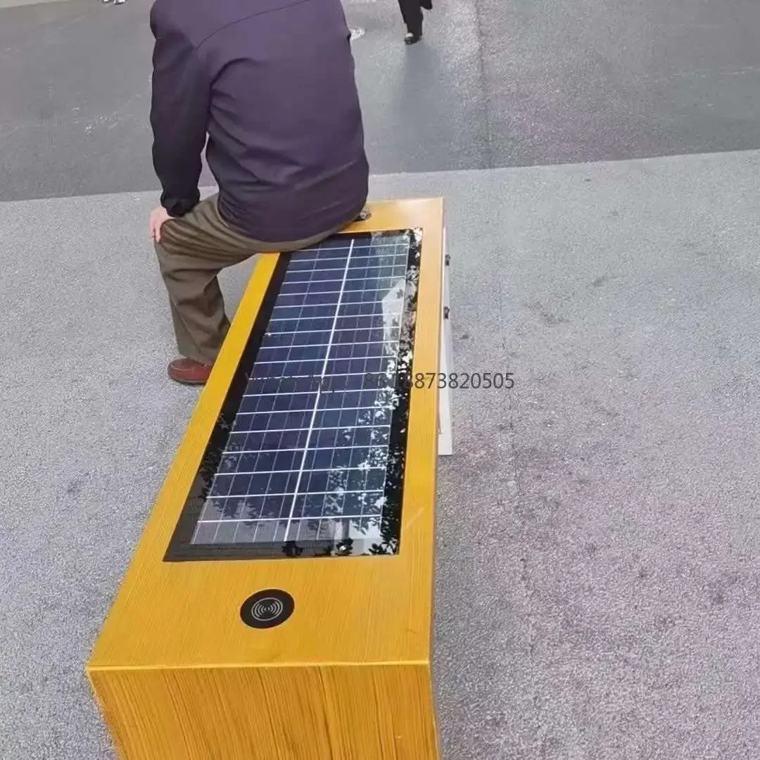 Benches Outdoor Garden Park Advertising Solar Smart Bench