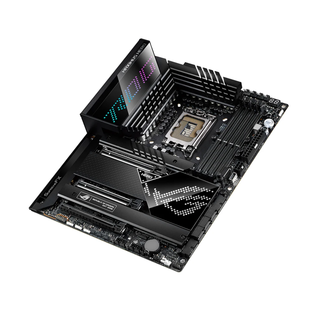 ASUS ROG MAXIMUS Z690 HERO Motherboard Supports i9-14900KF 13900K i7-12700K i5-12400F CPU LGA1700 DDR5 6400MHz ARGB HDMI M.2 ATX