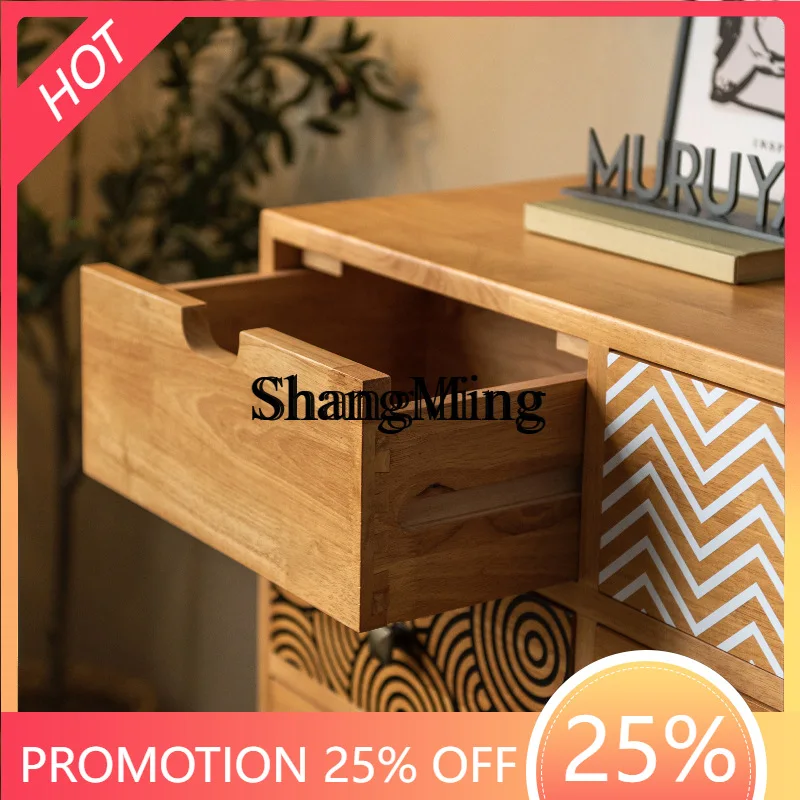 

FG деревянный семикомодный шкаф, простой светильник для спальни, роскошная мебель для гостиной, ящик, современный простой ретро-шкаф