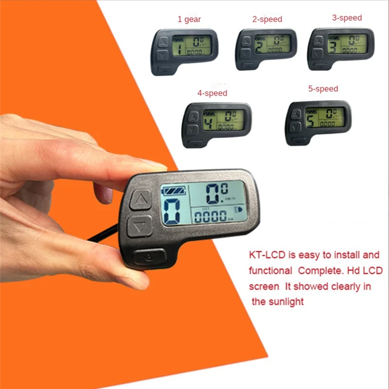 Electric Bicycle Display KT-LCD11 5Pin Display with Waterproof Plug Drive Motor Conversion Ebike Accessories