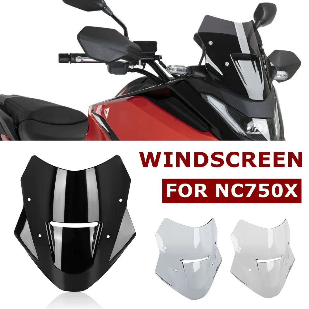 

NC750X Windshield Windscreen For Honda NC 750X NC 750 NC750 X 2025 2026 Motorcycle Fairing Viser Visor Wind Screen Deflector