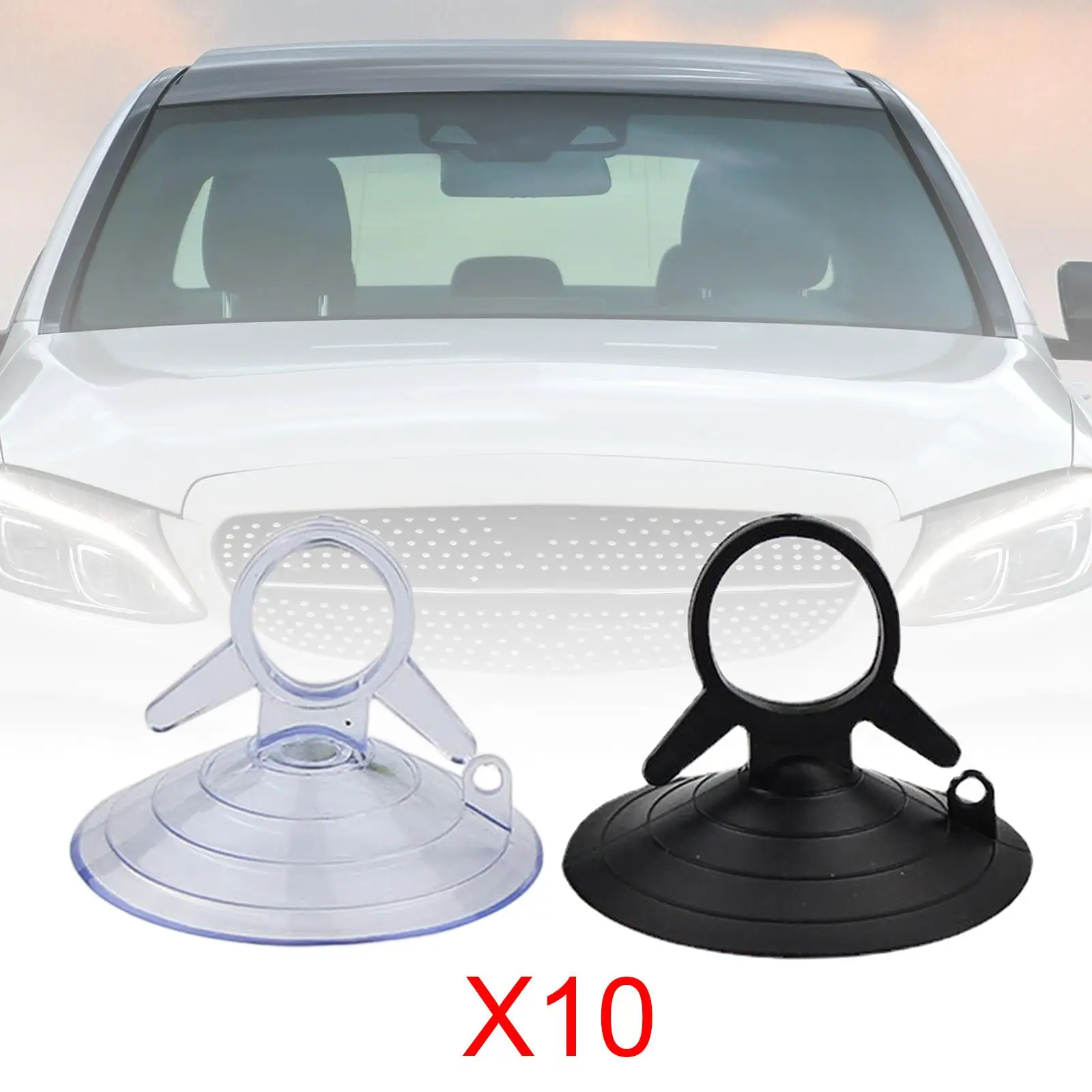PVC Suction Cups for Glass Window Mount Car Windshield Sun Shade Holder Small Transparent Sucker Pads for Bathroom Kitchen Tiles