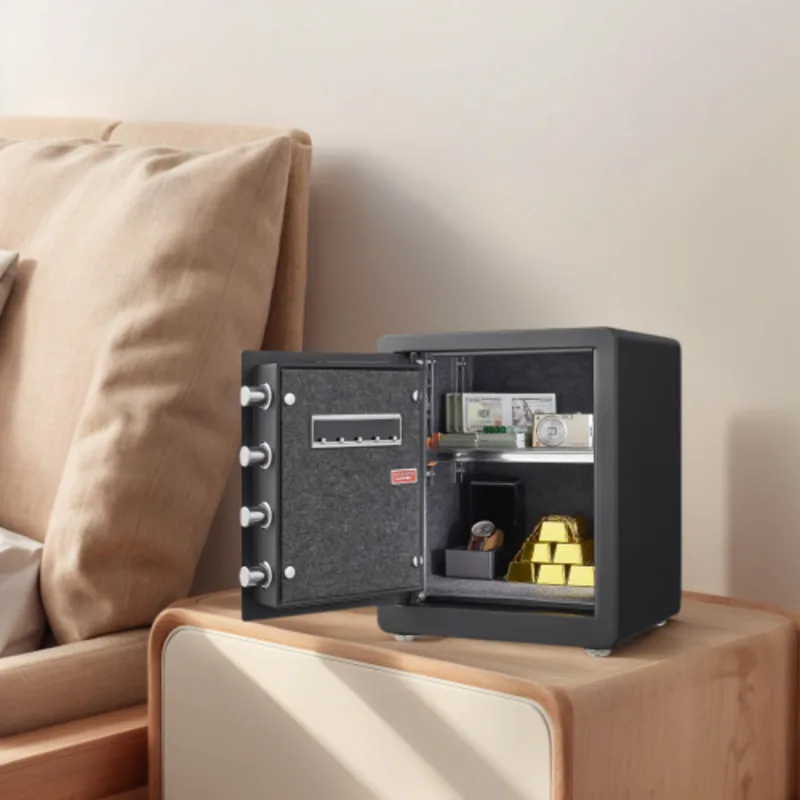 1.52  Box Solid Alloy Steel Office Hotel Home Safe Security Digital Safes Box With Electronic Keypad Spare Key Smart